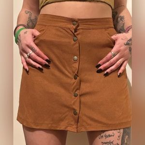 Shein size S mini skirt buttons all the way down